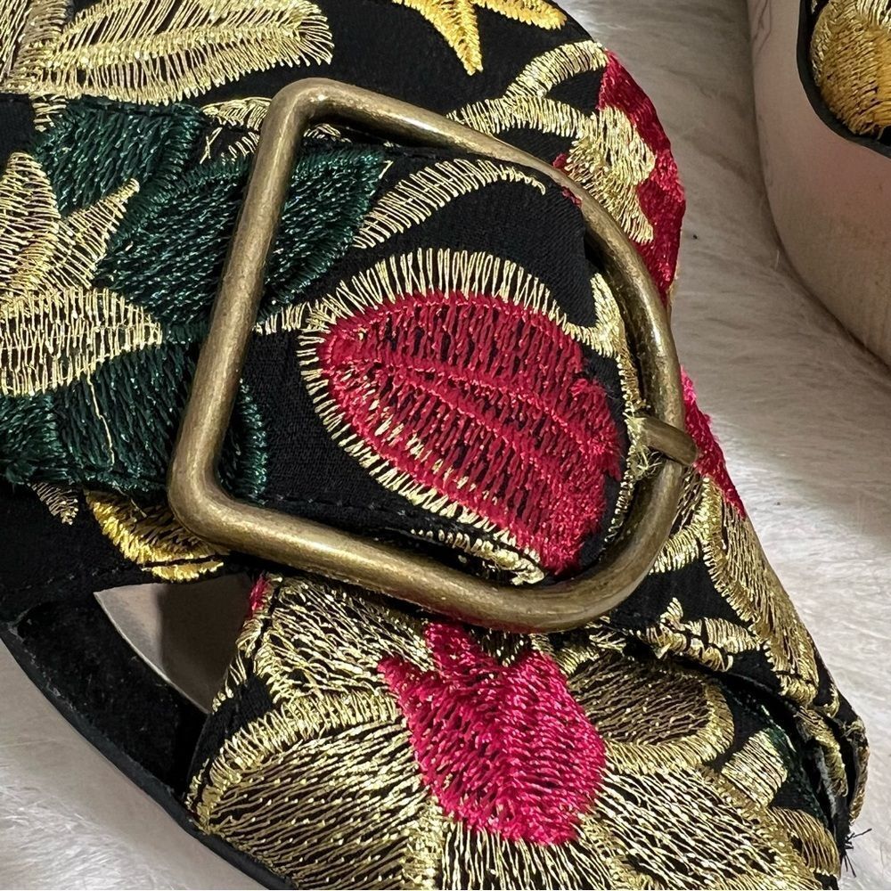Sole Society Embroidered Bold Floral Design Mule -- 7 - Picture 7 of 10